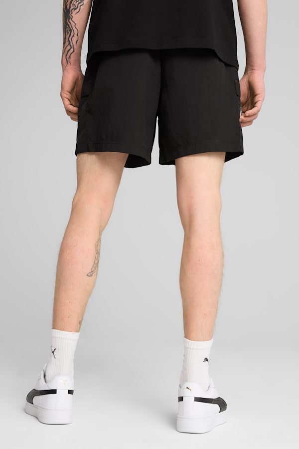 WARDROBE Essentials Relaxed Cargo Shorts 6" Men, PUMA Black, extralarge